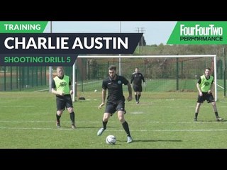 Charlie Austin's striker school | How to improve link up play | Soccer shooting drill