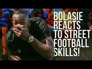 Yannick Bolasie reacts to crazy street football skills! | The Last Stand tournament