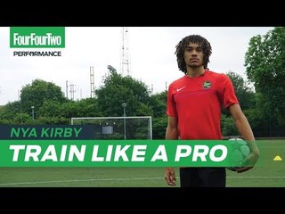 Crystal Palace wonderkid Nya Kirby | 1 v 1 and finishing session | Train like a Pro