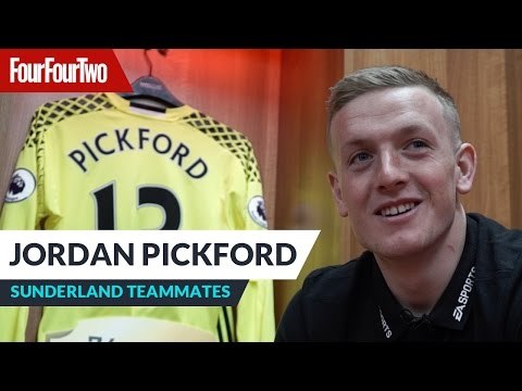 Jordan Pickford | Jermain Defoe likes to go in goal! | Sunderland teammates