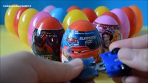 30 surprise eggs unboxing with Pixar Cars 2 Disney Princess Spider-man überraschung ei