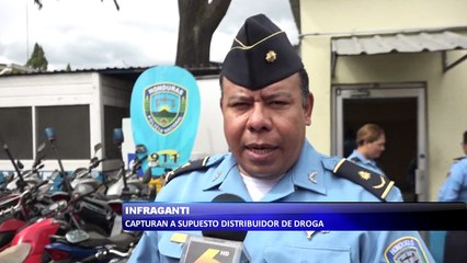 Infraganti capturan a supuesto distribuidor de droga