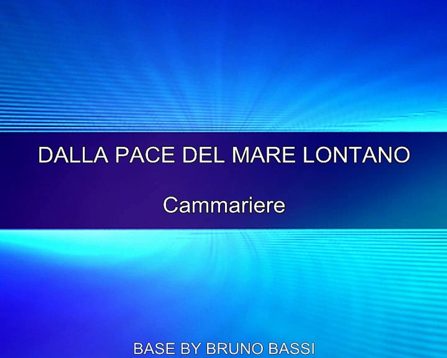 DALLA PACE CAMMARIERE KARAOKE