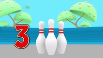 BOWLING BALLS - Turtle With Mini Bowling Learning Colors For Children and Kids | Torto Ball