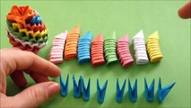 DIY Origami (Modular) Regenbogen Osterei Geschenk zu Ostern; RAINBOW EASTER EGG TUTORIAL GIFT IDEAS