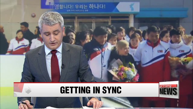 North Korean Olympic ice hockey players arrive in South