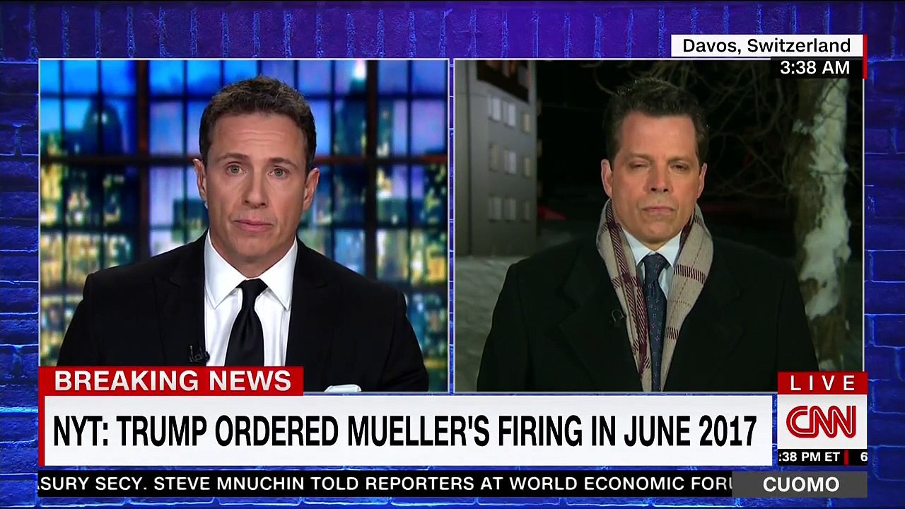 Anthony Scaramucci blames news about Trump wanting to fire Bob Mueller on Steve Bannon -- then denies he said it