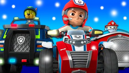 Paw Patrol and Groovy The Martian try to win a monster truck but it's snowing because it's christmas