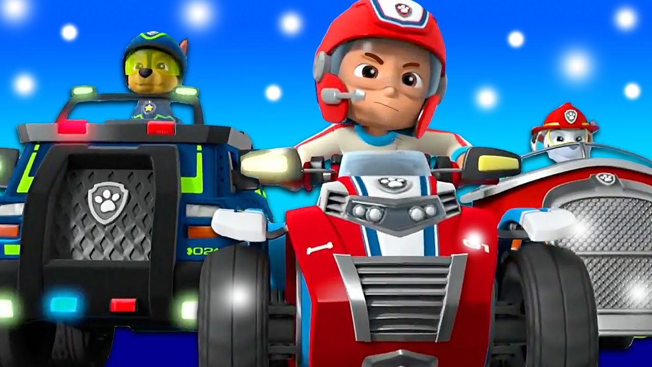 Paw Patrol and Groovy The Martian try to win a monster truck but it's snowing because it's christmas