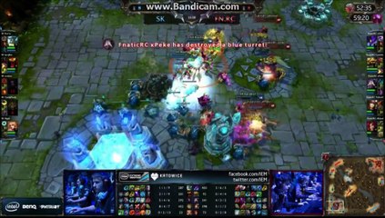 Backdoor de xPeke durante el IEM Katowice 2013. League of Legends