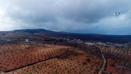 Teröristlerden temizlenen Marin köyü havadan görüntülendi