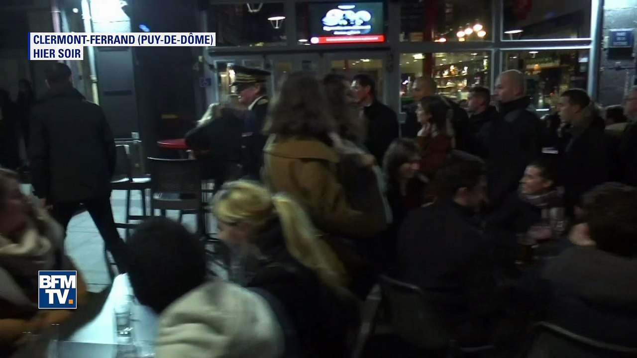 Quand Emmanuel Macron se balade en pleine soirée dans les rues de Clermont-Ferrand