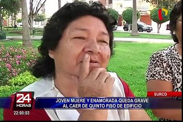 Surco: investigan causas de la caída de dos jóvenes desde un quinto piso