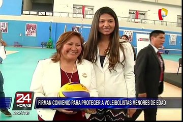 MIMP y FPV firman convenio para proteger a voleibolistas menores de edad