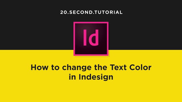 Change Text Color in Indesign | Adobe InDesign Tutorial #14