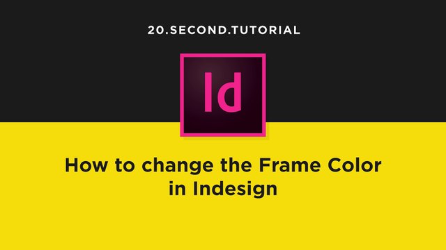 Change the Frame Fill and Stroke Color in Indesign | Adobe InDesign Tutorial #13