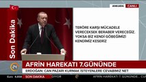 Cumhurbaşkanı Erdoğan: Münbiç'i söz verildiği şekilde teröristlerden arındıracağız