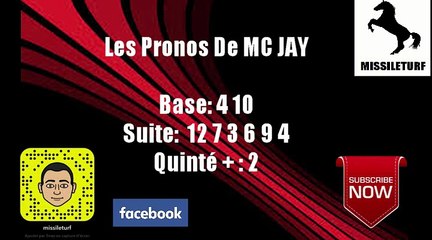 Pronos De MC JAY R1C1 - PRIX RENE CRAMAIL - VENDREDI 26 JANVIER 2018