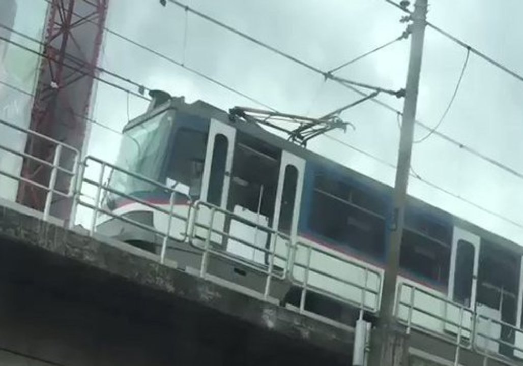 Firefighters Tackle Fire on Train in Quezon City