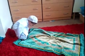 Cute baby praying