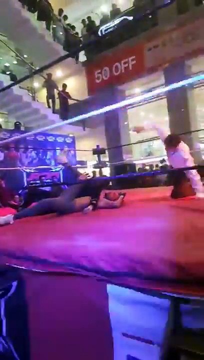 WWE in Pakistan Ring Of Slam at Atrium Mall RJ_FADDY vs Great_Saqi Full Match