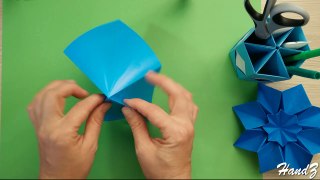 Origami Star Blessilda (designer Alphonsus Nonog). Ideas for room decoration