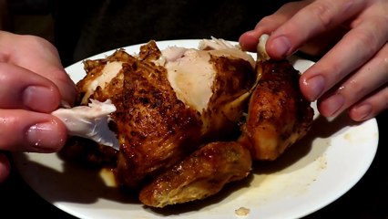 ASMR: Eating a Whole Rotisserie Chicken (Pig Out Style!)