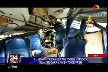Italia: investigan las causas del accidente de tren cerca a Milán