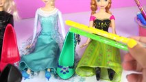 HOT HEELS Doll Shoes Frozen Elsa Anna Barbie Fashionistas How-to Design Your Own Crayola Creations