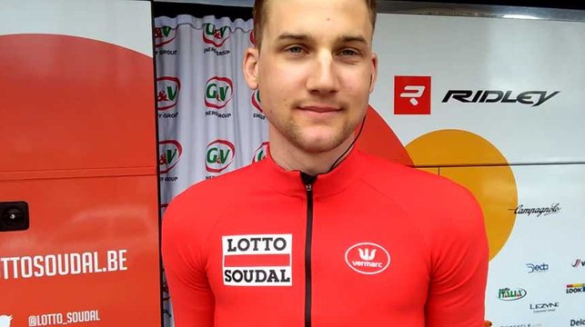 Tim Wellens au départ du Trofeo Serra de Tramuntana