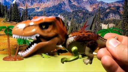 Download Video: Hybrid Dinosaur Toys - Lego Jurassic World Mutant Dinosaurs - Indominus Rex, Triceratops, T Rex