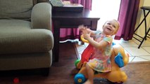 Our daughter dances to the Office