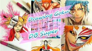 Speed Drawing - Goku with Copics | Dragon Ball Super