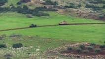 Zeytin Dalı Harekatı'nda hedefler tank ve top atışlarıyla vuruluyor
