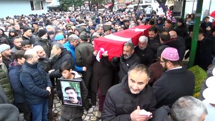 Kazada ölen polis son yolculuğuna uğurlandı
