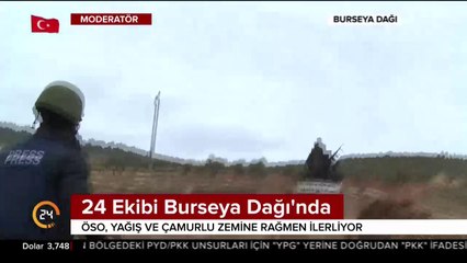 24 ekibi Burseya Dağı'nda