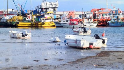 Tekirdağ’da deniz  15 metre çekildi
