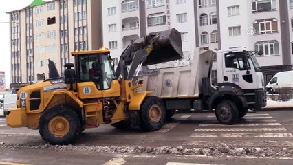 Karla mücadele çalışmaları sürüyor - ERZURUM/ARDAHAN