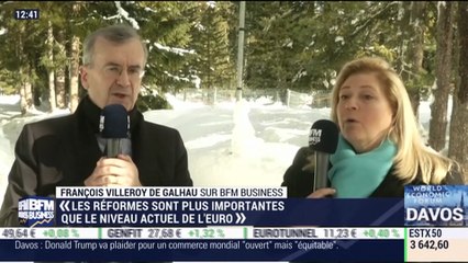 "L’Europe n'a pas d'objectif de change", François Villeroy de Galhau - 26/01