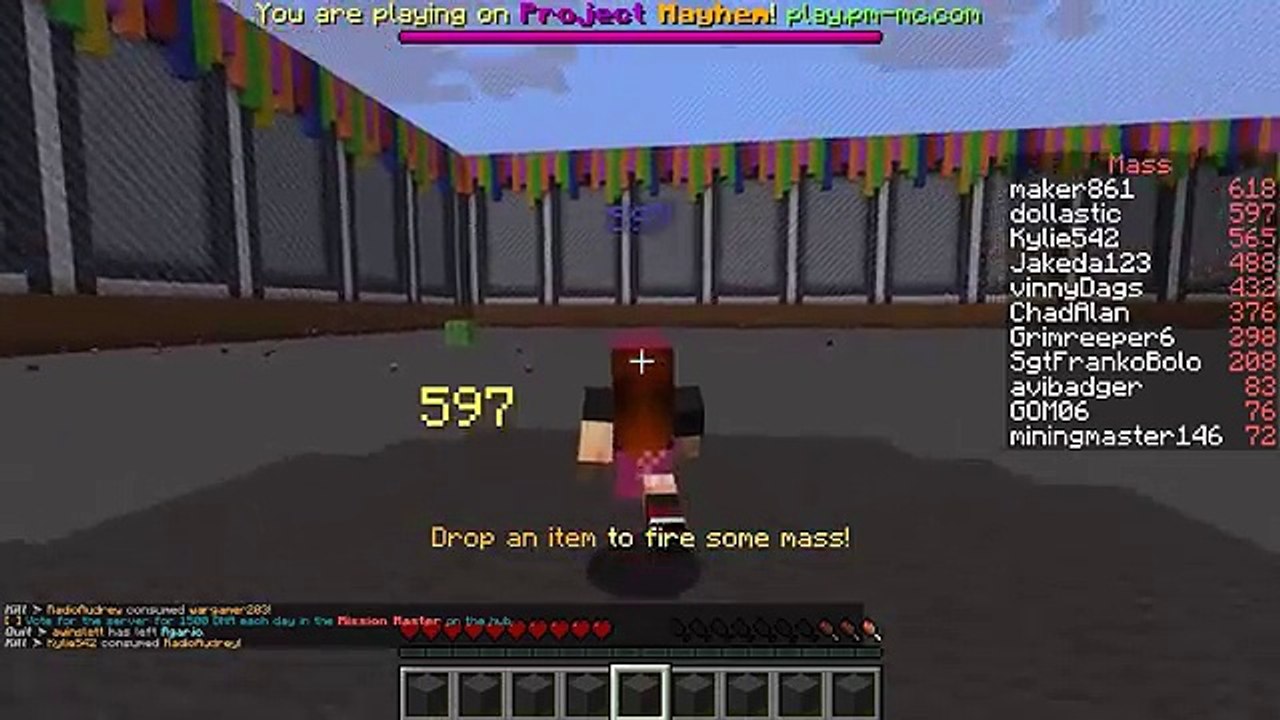 Minecraft Agar.io with Gamer Chad & RadioJh Audrey FEED ME!! ILL EAT YOU!! Minigame