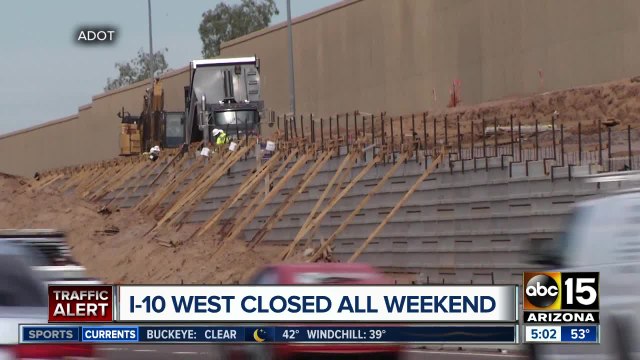 I-10 West closures scheduled for South Mountain Freeway work