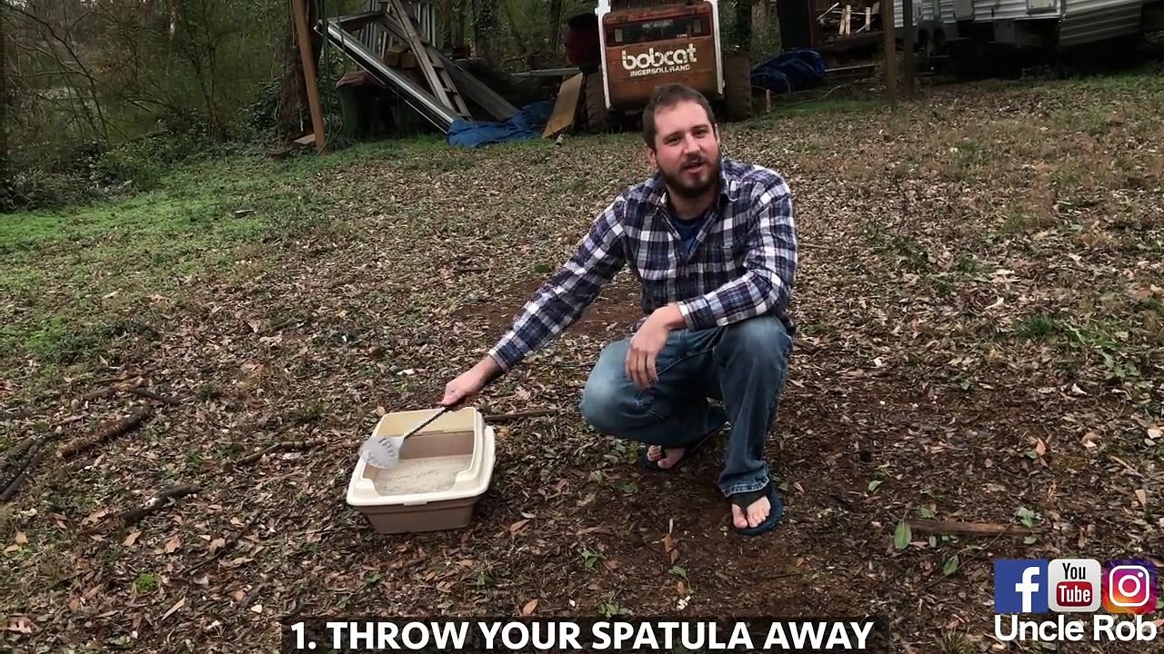 How to clean your cats litter box with Uncle Rob