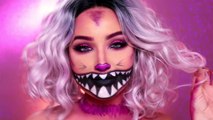 CHESHIRE CAT HALLOWEEN MAKEUP TUTORIAL | Amanda Ensing