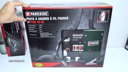 poste à souder à fil fourré lidl parkside pfds 33 flux-cored wire welder fülldraht-schweissgerät