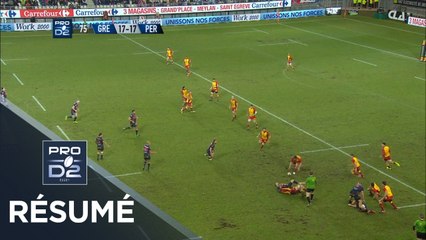 PRO D2 - Résumé Grenoble-Perpignan: 17-24 - J21 - Saison 2017/2018