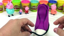 Pig George Fazendo Tênis All Star Massinha de Modelar Play -Doh Família Peppa Pig