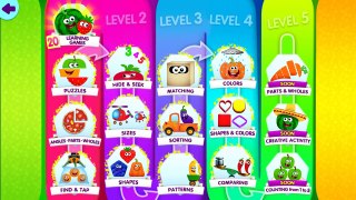 Baby Learn Colors, Numbers, Shapes, Sizes with Foods | Kids Fun Educational Games For Toddler