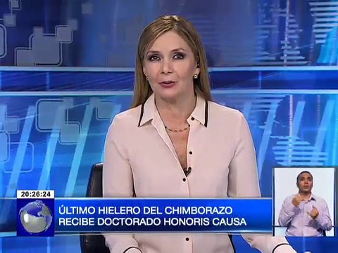 Último hielero del Chimborazo recibe Doctorado Honoris Causa