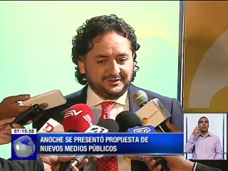 Anoche se presentó propuesta de nuevos Medios Públicos