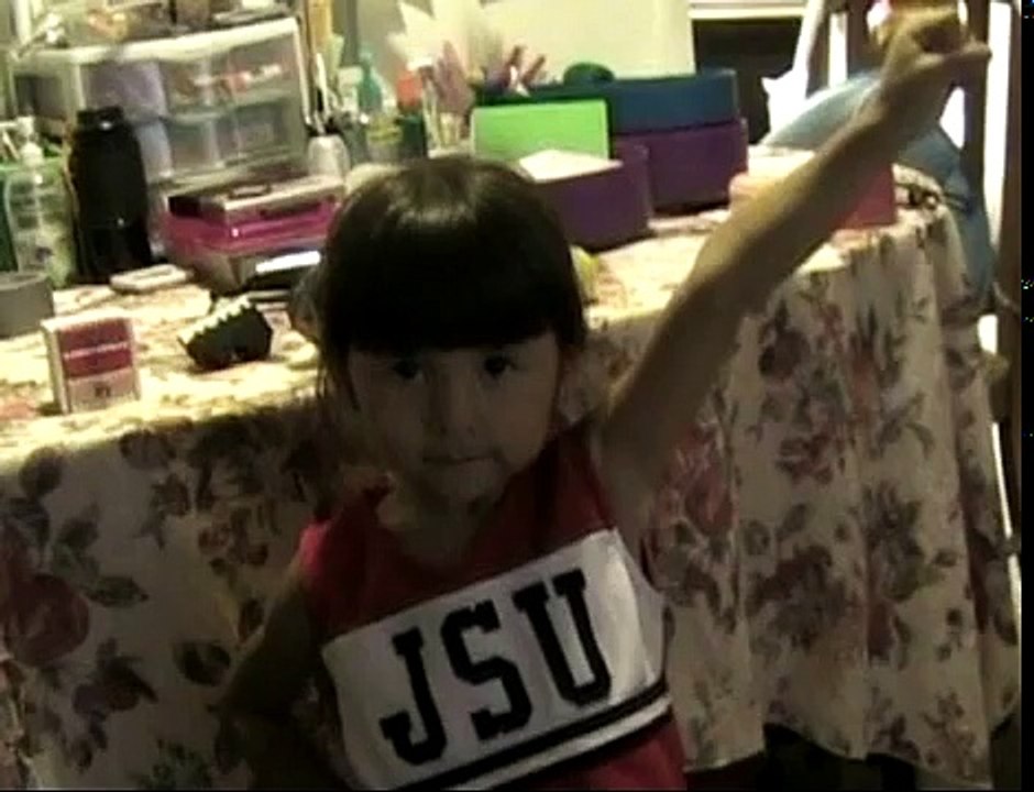 038 - Erika - Erika cheerleader 2009 and Amelia dancing